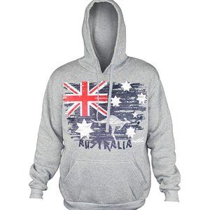 Distressed Australia Flag Hoodie, purchased in Australia